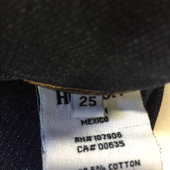 Hudson Collin flap skinny jeans in blue size 25 - Picture 5 of 8